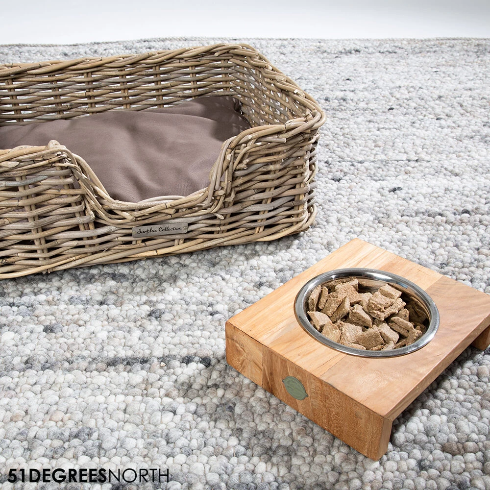 51 Degrees North Voerbak Teak High 2 51 Degrees North Voerbak Teak High - Afbeelding 2