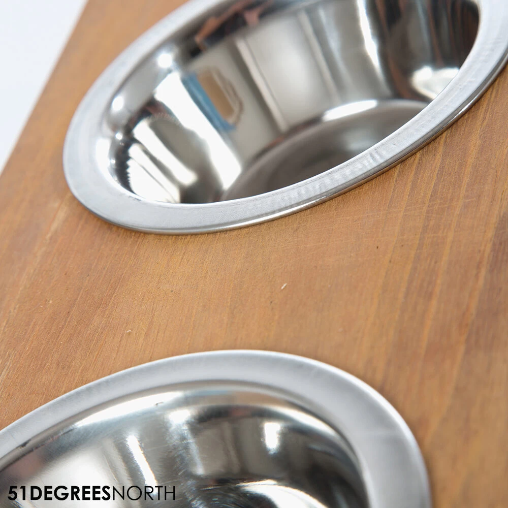 51 Degrees North Voerbak Teak High 6 51 Degrees North Voerbak Teak High - Afbeelding 6