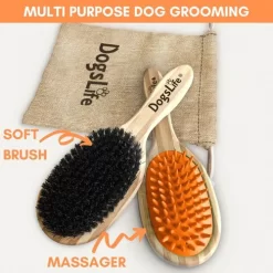 Dogslife Bamboo Dog Brush 10 Dogslife Bamboo Dog Brush -HondenTopDeals dogslife bamboo dog brush 219803 0500 none