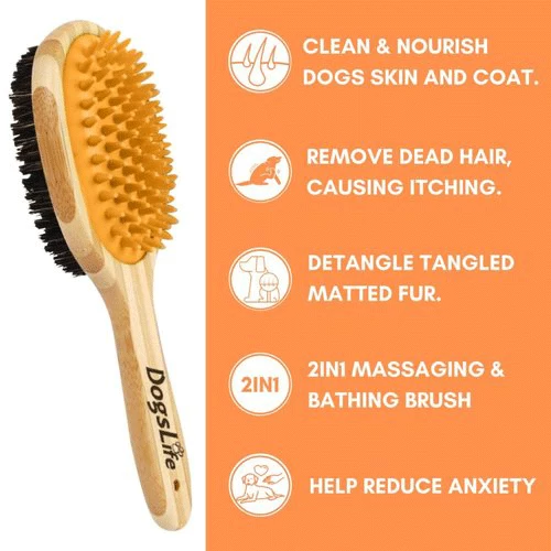 Dogslife Bamboo Dog Brush 5 Dogslife Bamboo Dog Brush - Afbeelding 5