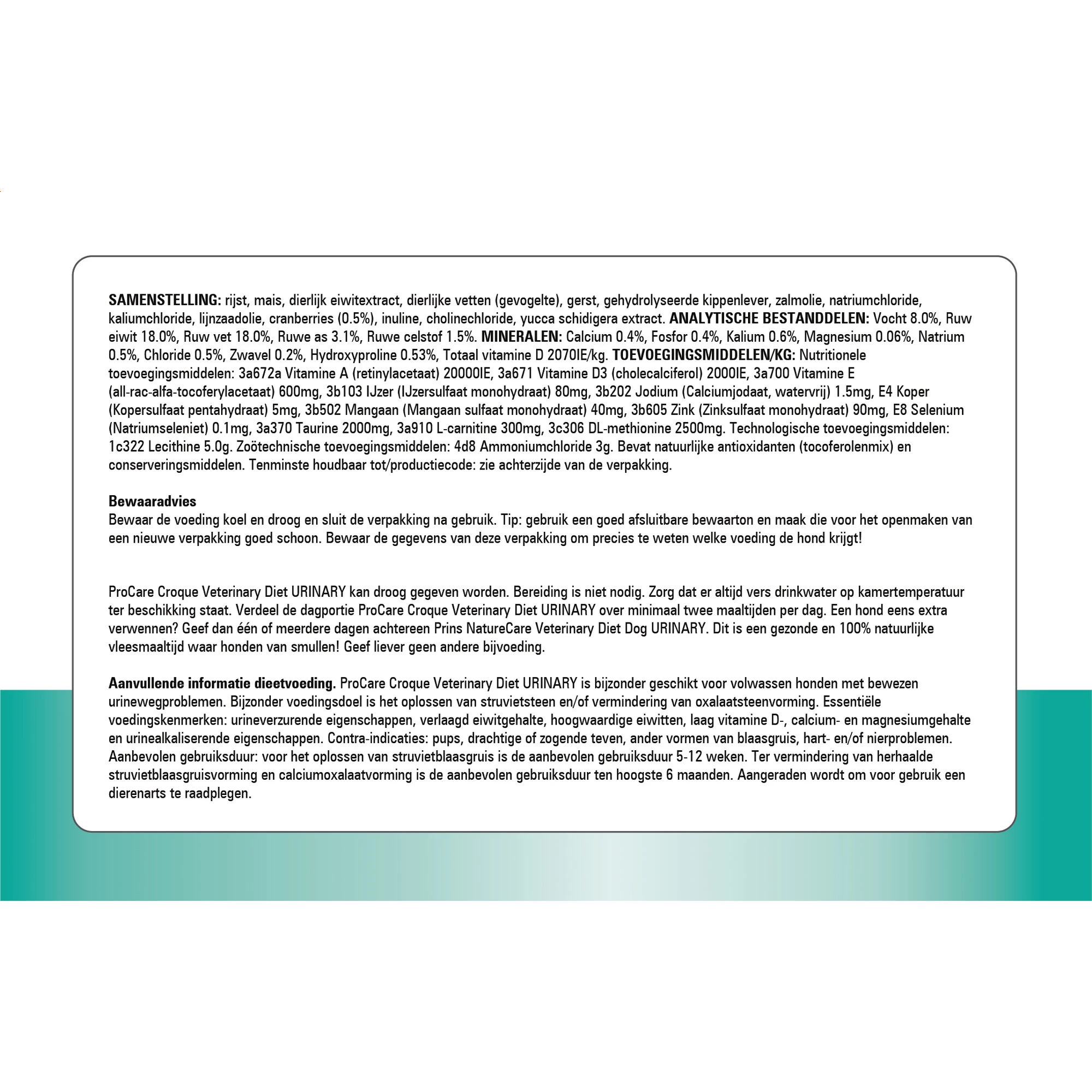 Prins ProCare Croque Urinary Struvite & Calciumoxalate 8 Prins ProCare Croque Urinary Struvite & Calciumoxalate - Afbeelding 8