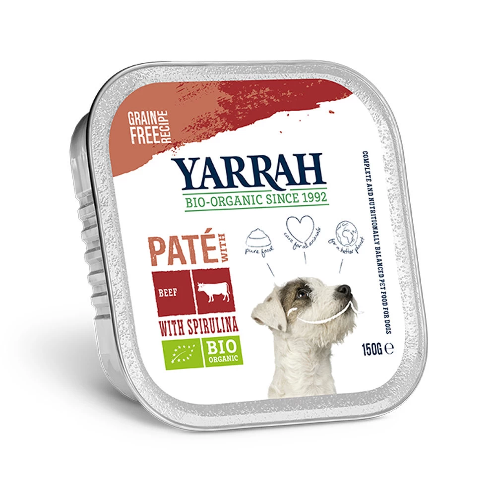 Yarrah - Natvoer Hond Kuipje Paté Met Rund En Kip Bio - Afbeelding 2