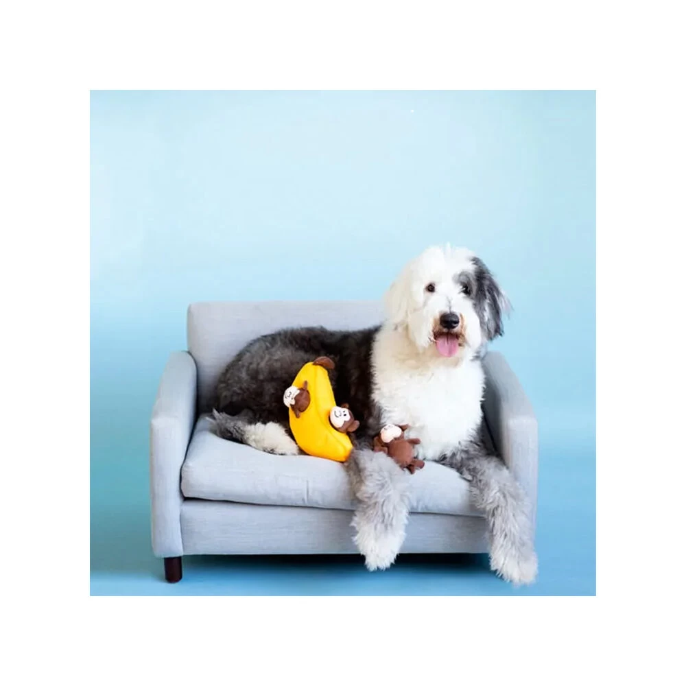 ZippyPaws Zippy Burrow Monkey 'n Banana 3 ZippyPaws Zippy Burrow Monkey 'n Banana - Afbeelding 3
